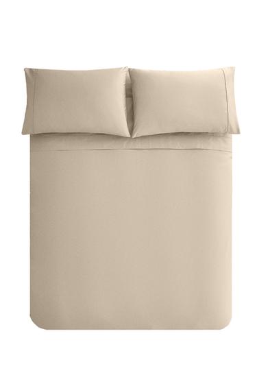 BETTBEZUG BAUMWOLLPERKAL (FADENDICHTE 300) - Beige von Zara