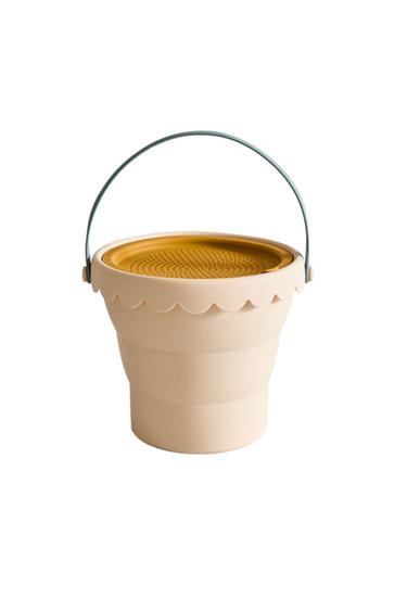 KIDS' SILICONE BEACH BUCKET TOY - Yellow by Zara