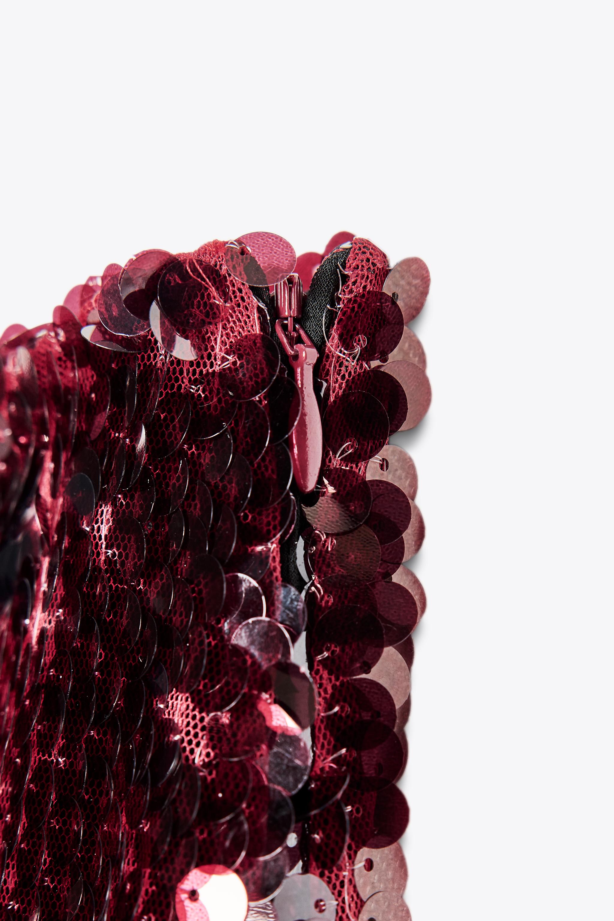 SEQUIN MIDI SKIRT