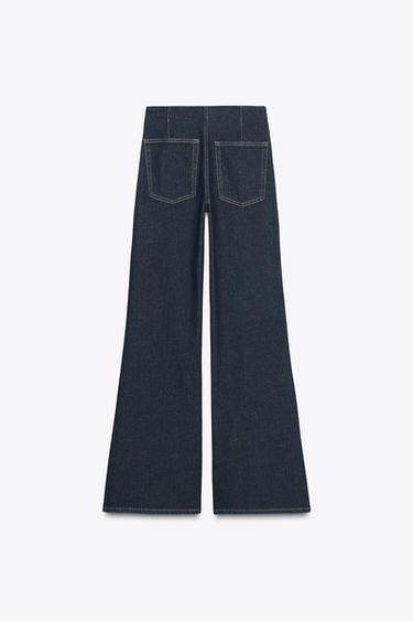 Z1975 HIGH-WAIST FLARE JEANS - Blue by Zara - Image 6