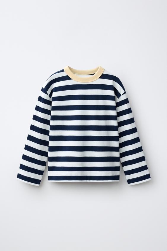 HEAVYWEIGHT STRIPE PRINT T-SHIRT - striped by Zara - Image 0