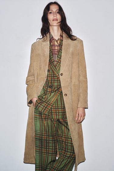 ZW COLLECTION LIMITED EDITION VELÚRBŐR KABÁT – Bézs a ZARA-tól