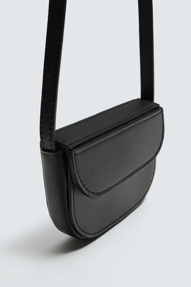 MINI LEATHER CROSSBODY BAG - Black by Zara - Image 2
