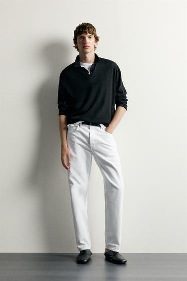 REGULAR FIT JEANS - Oyster-white by Zara - Image 0