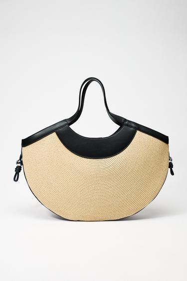 CABAS EFFET RAPHIA - Beige clair de Zara