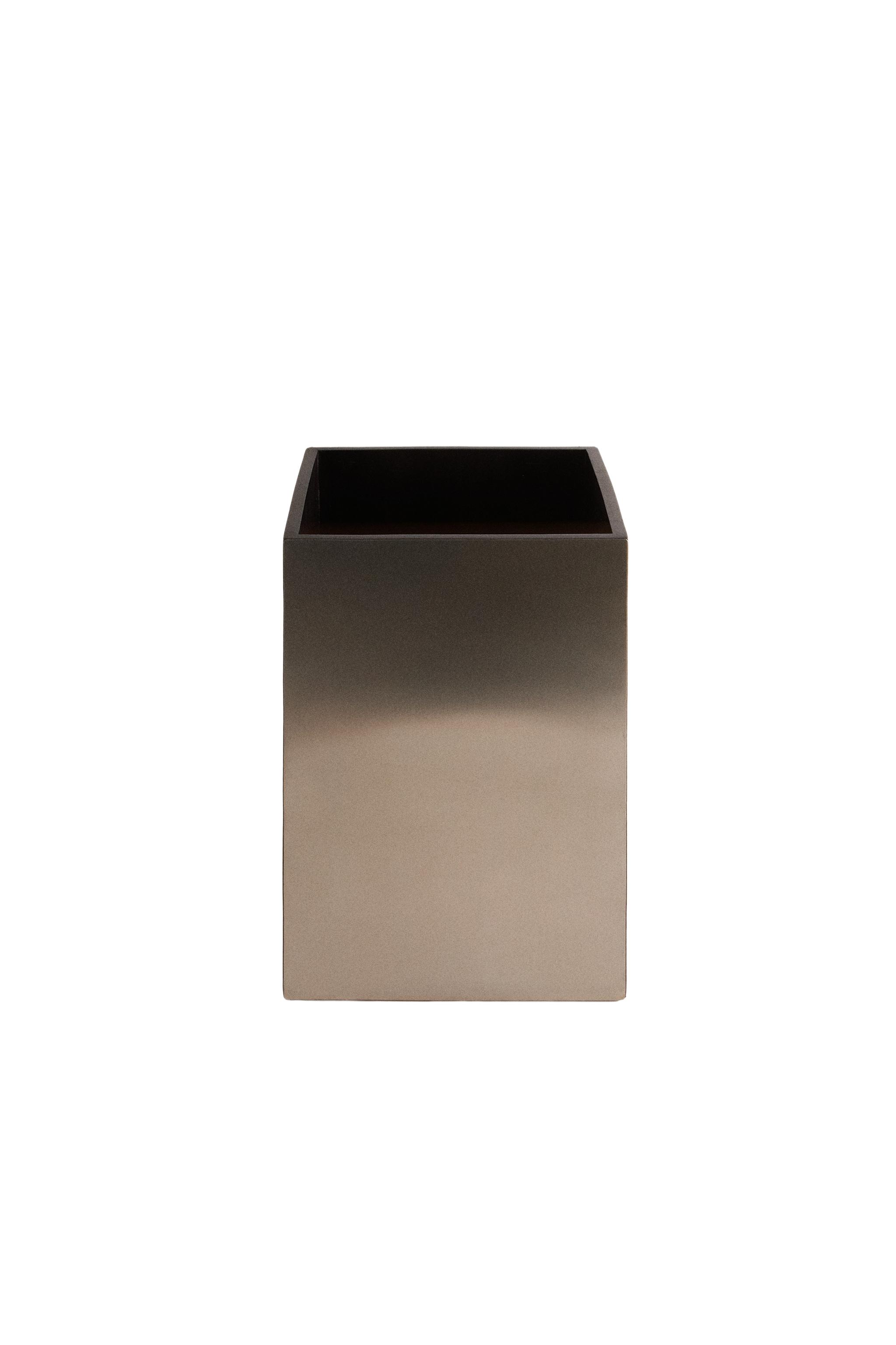 RECTANGULAR METAL BIN - Brown | ZARA United States