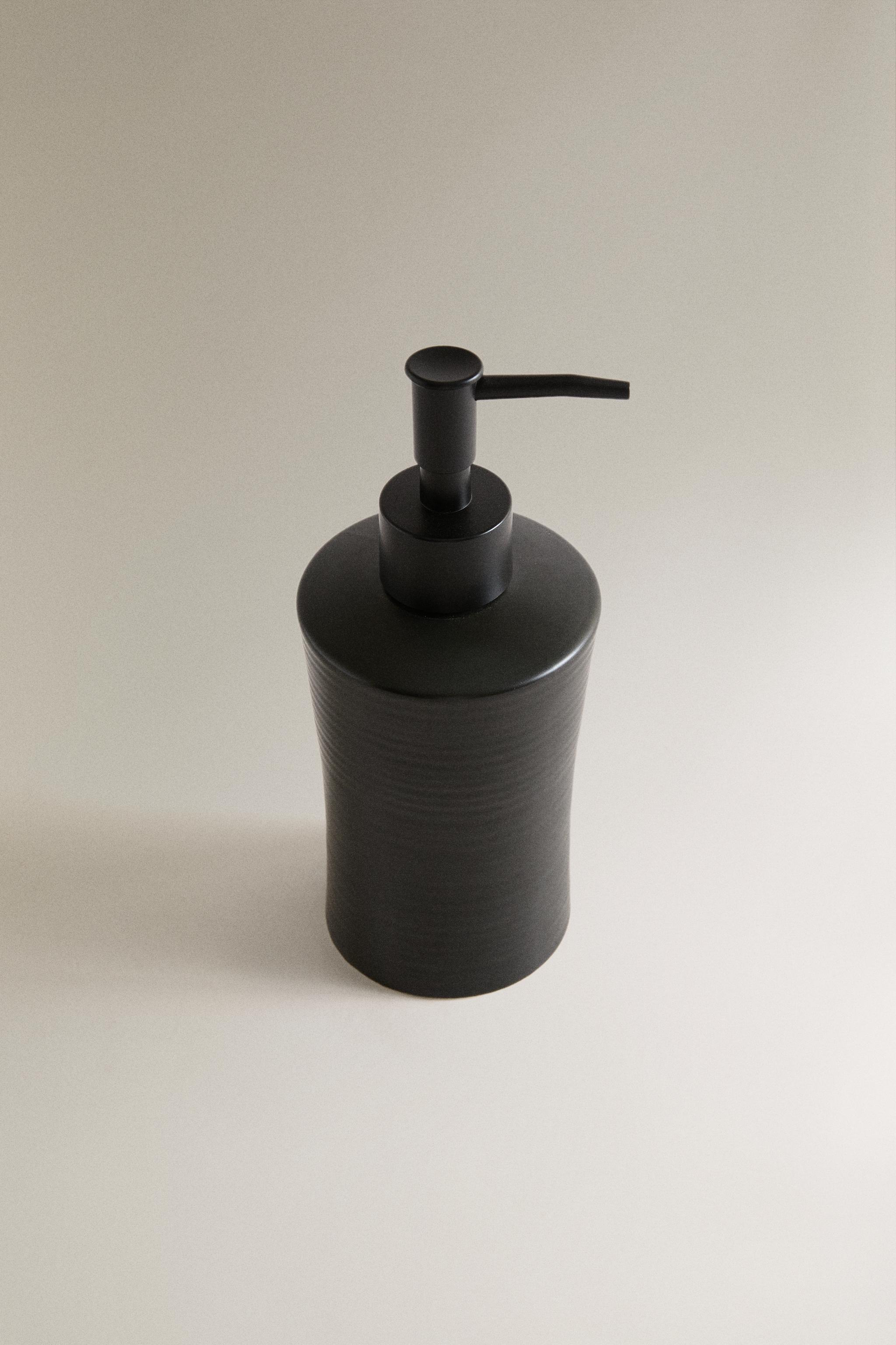 BLACK SOAP DISPENSER — Black