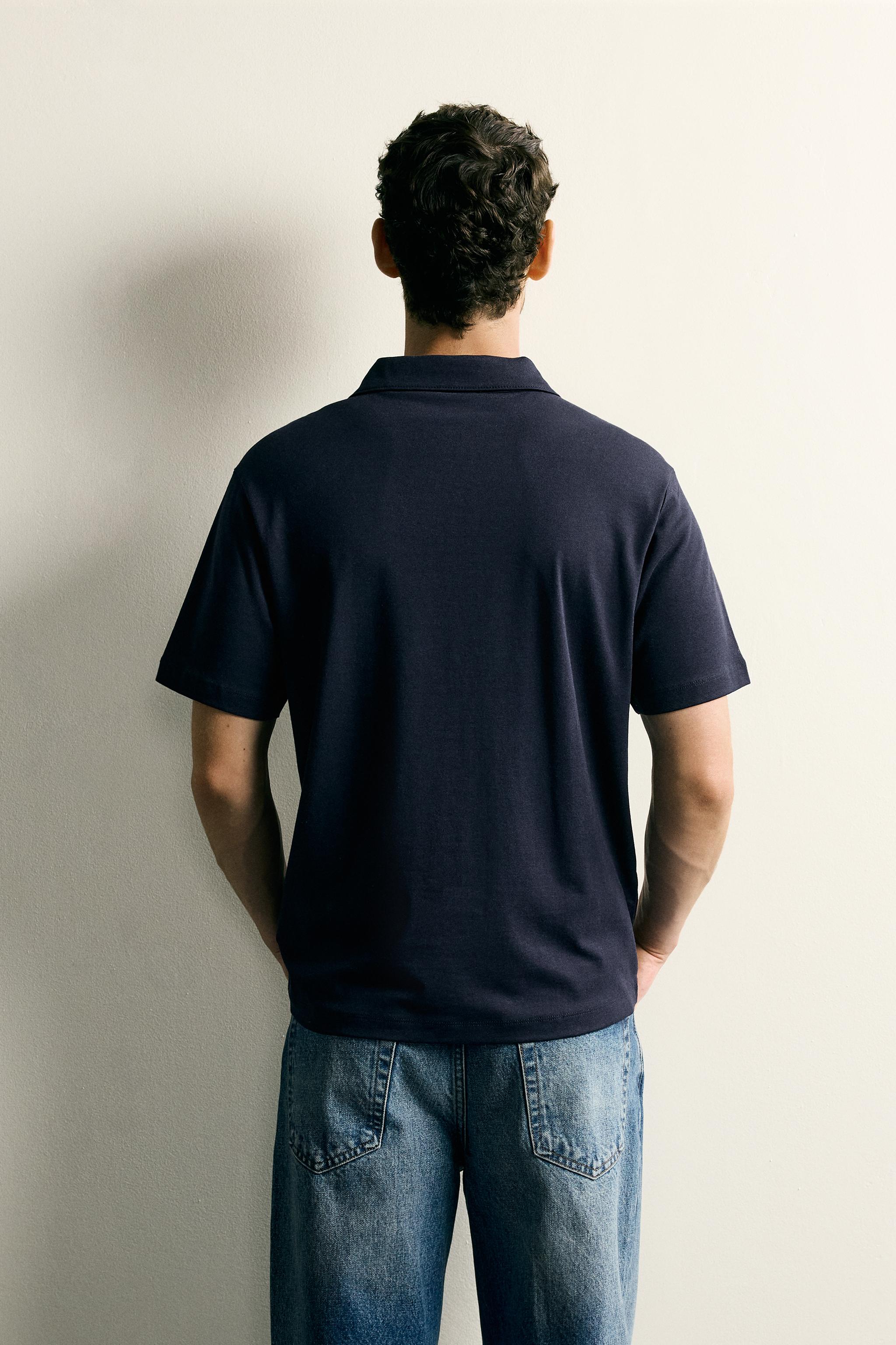 REGULAR FIT STRIPED FLOWY POLO