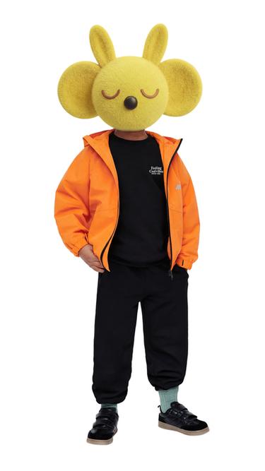 RAINCOAT WINDBREAKER WITH LOGO - Orange by Zara