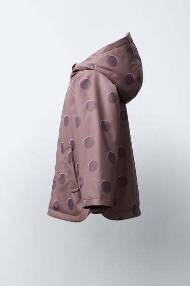 POLKA DOT WATER-RESISTANT RAINCOAT - Dusty mauve by Zara - Image 2