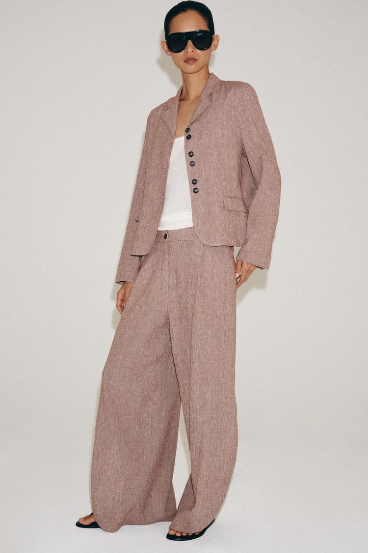 Blazer de mezcla de lino de la colección ZW 2