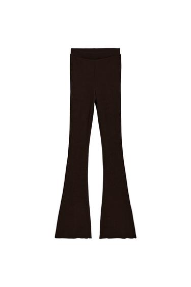 FLARE JACQUARD TROUSERS