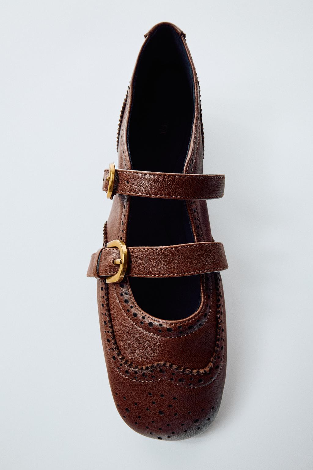 LEATHER BALLET FLATS