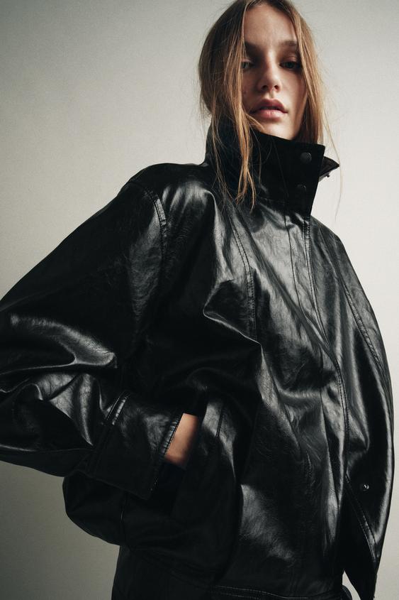 Bomberjacke Schwarze DÃ¼nne Jacke Damen Damen Bomberjacken ZARA