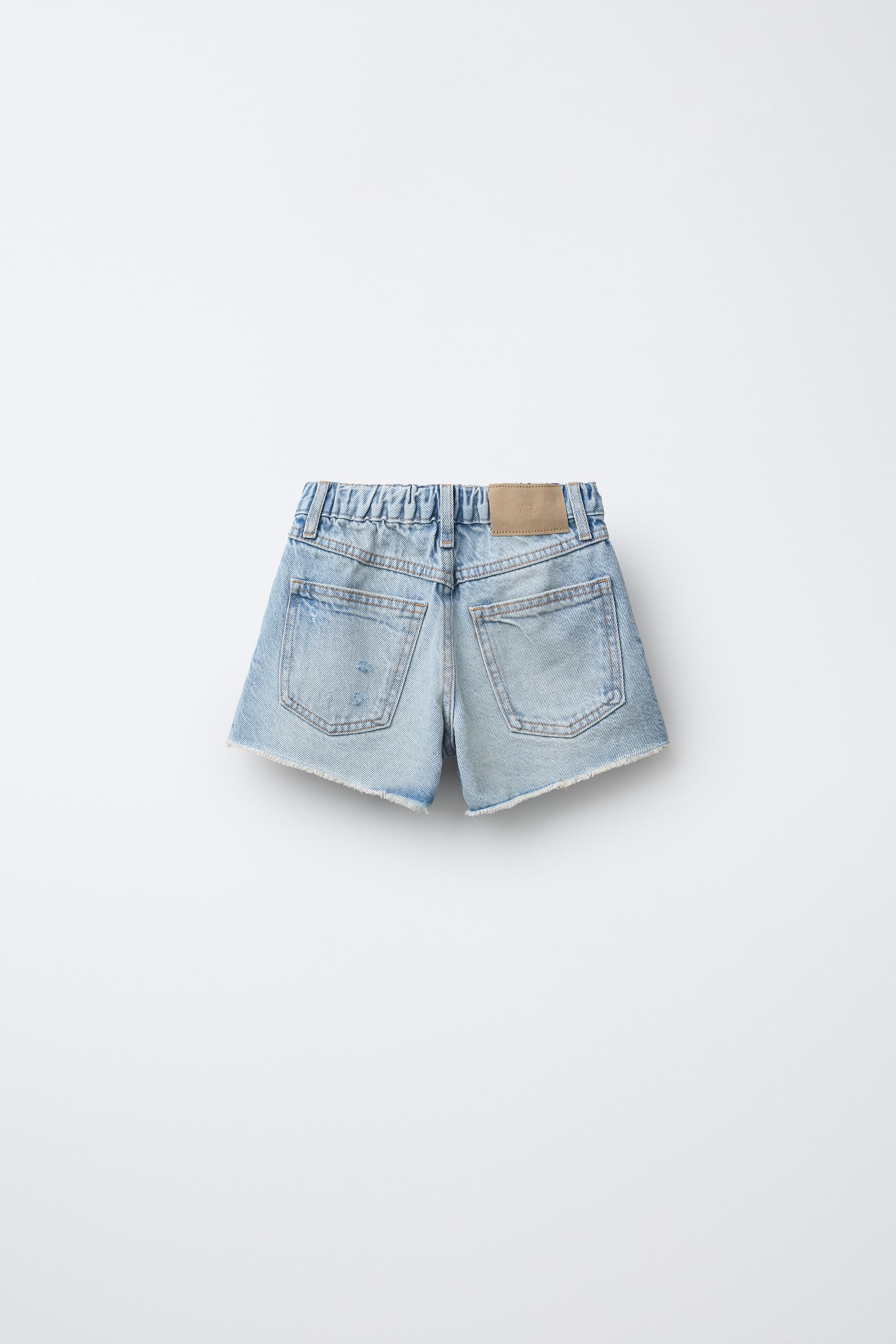 RIPPED DENIM SHORTS