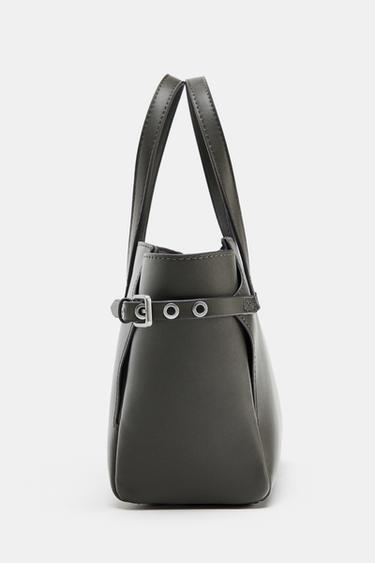 MINI SAC SHOPPER - Gris de Zara - Image 5