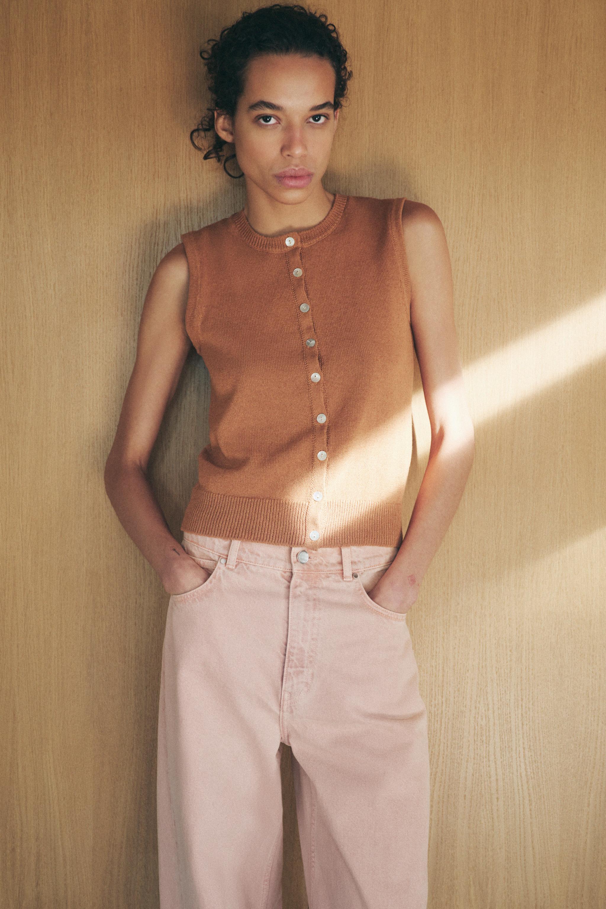 TOP RUSTIQUE EN MAILLE