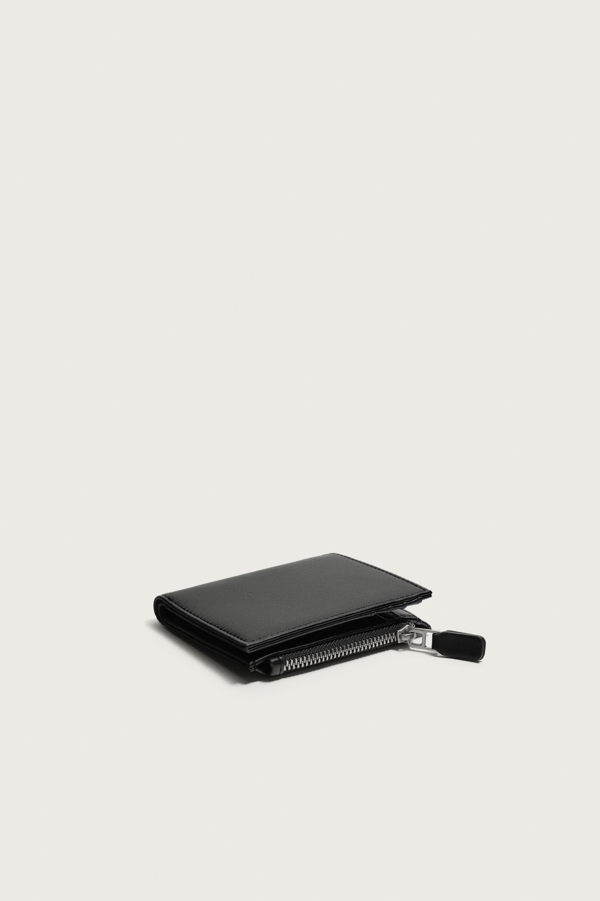 SOLID COIN PURSE WALLET — Black (alternate view)