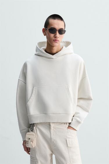 Zara BOXY FIT SWEATSHIRT - Ice - Image 0