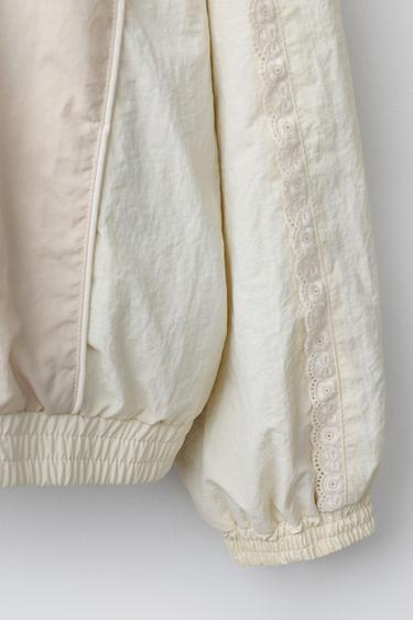 ULTRA-LIGHTWEIGHT LACE JACKET - Light beige by Zara - Image 5
