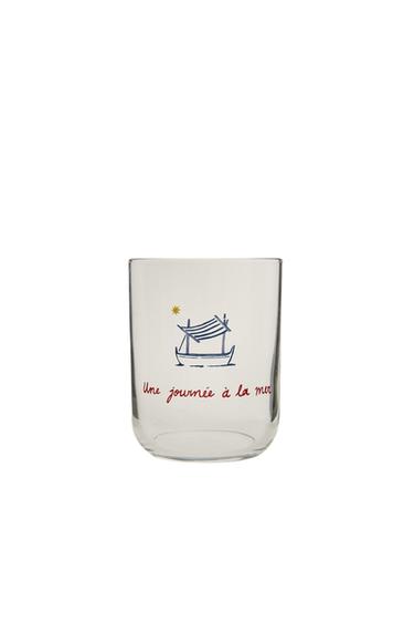 SUMMER GLASS TUMBLER | DIEGO NINE - أزرق الخاص بـ Zara