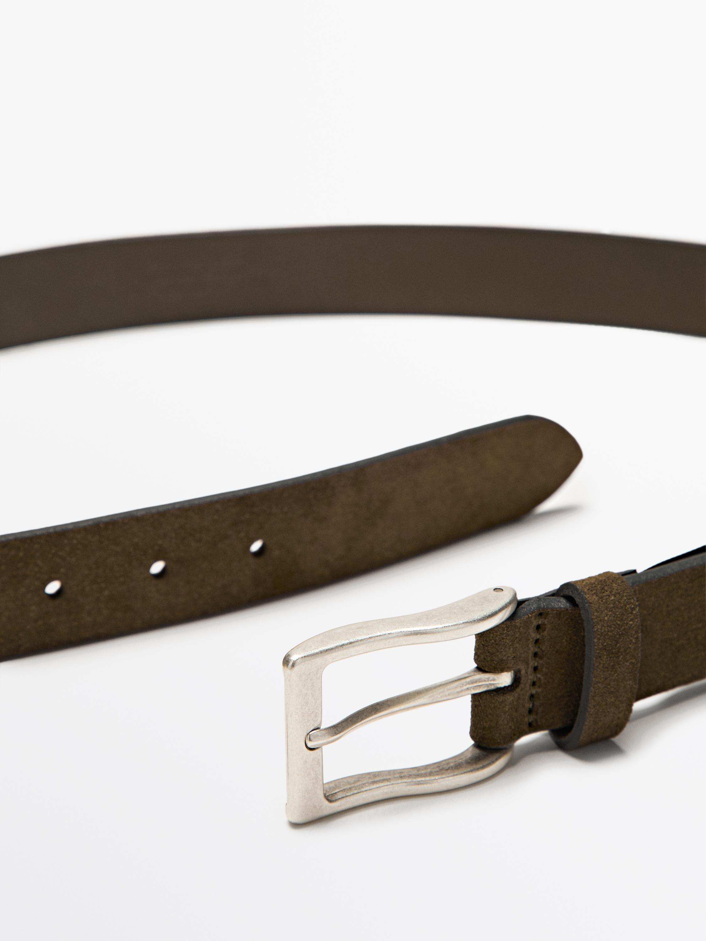 Ceinture en cuir nappa doux