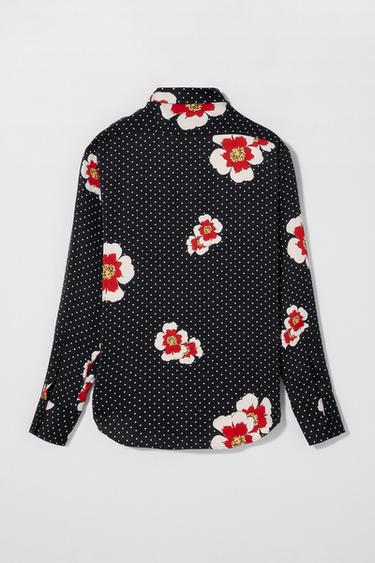 POLKA DOT SHIRT BOBBY GILLESPIE X ZARA - Black by Zara - Image 2
