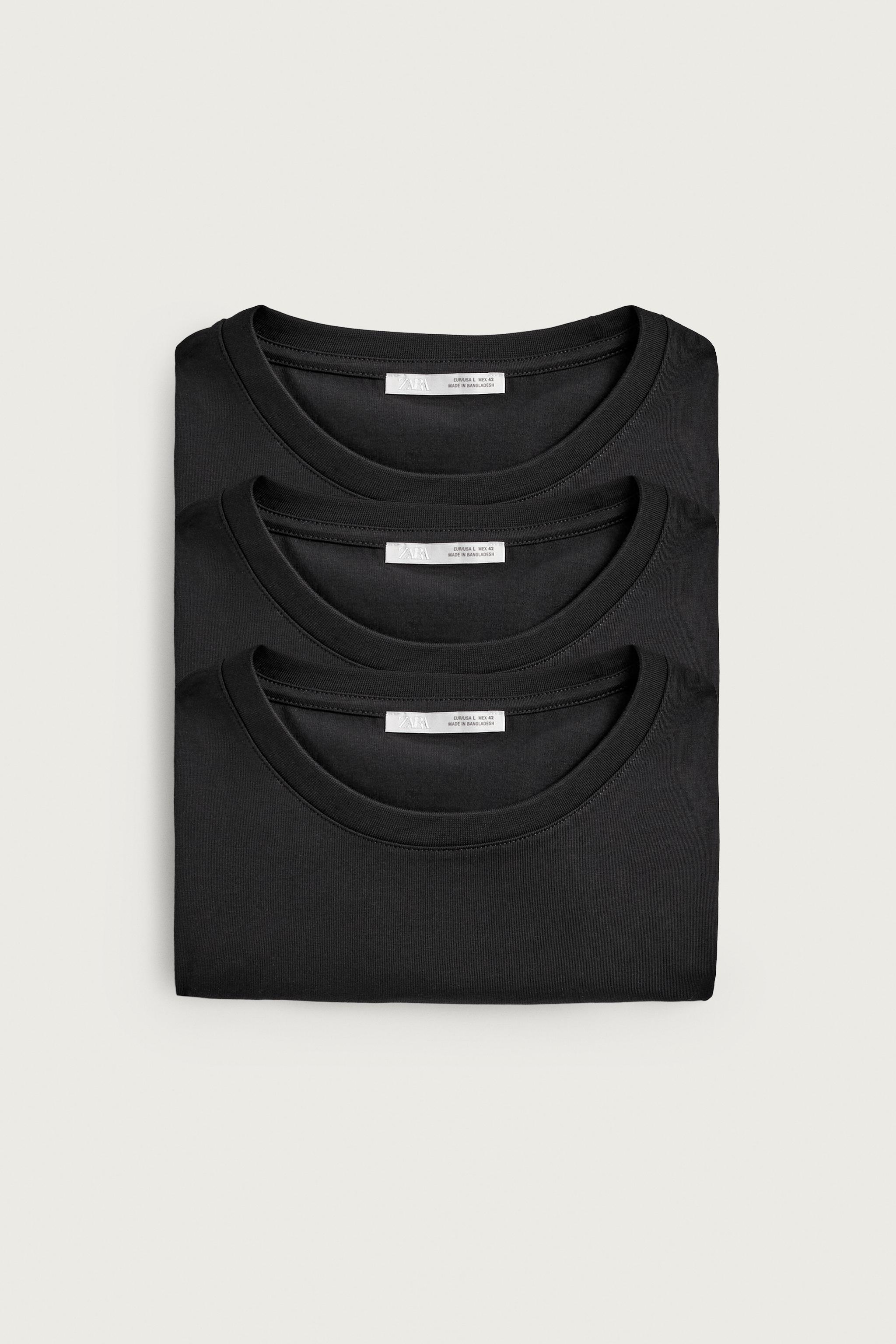3-PACK SLIM FIT LONG SLEEVE BASIC T-SHIRTS