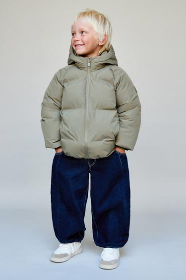ABRIGO ACOLCHADO CAPUCHA WATER REPELLENT - Khaki de Zara