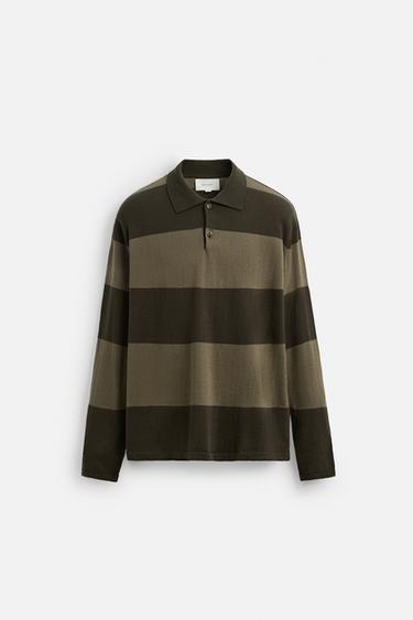 TRICOT POLO MET STREPEN - Strepen van Zara