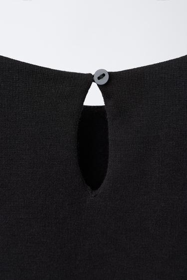 DRESS WITH BOW - Black by Zara - Image 3