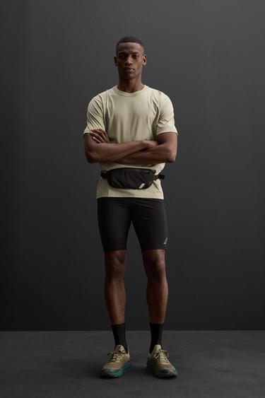 RELAXED FIT TRAINING T-SHIRT - Grey green by Zara