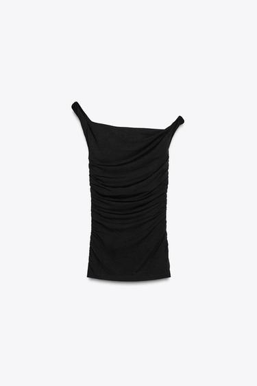 TWISTED STRAP TOP - Black by Zara
