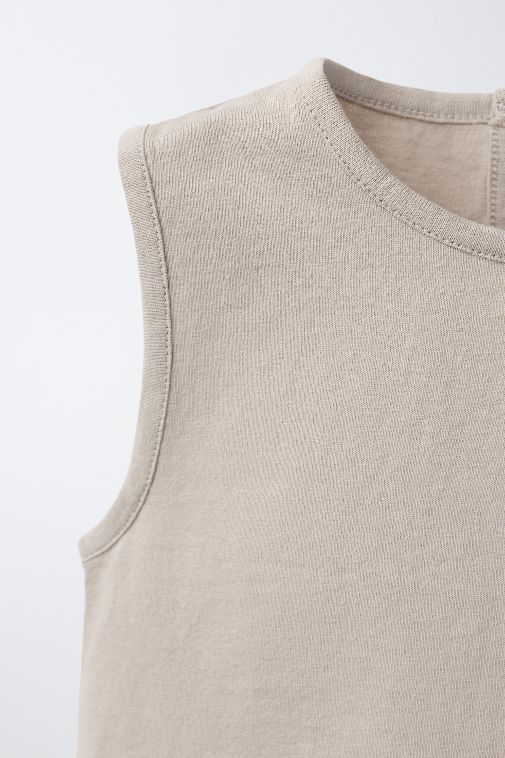 Детские топы Zara BUTTONED SLEEVELESS TOP — фото 3
