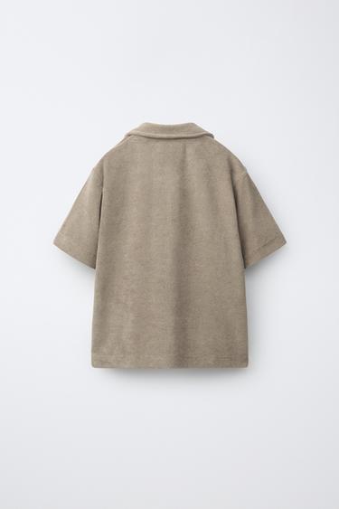 ENSEMBLE CHEMISE ET BERMUDA EFFET SERVIETTE - Marron clair de Zara - Image 2