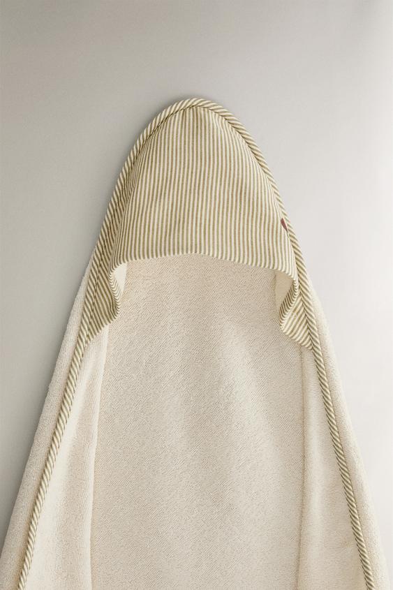 Serviette Bain Capuche Bébé 80x80 Cm – 3 Pièces, Polaire Corail Doux, 0-5 Ans