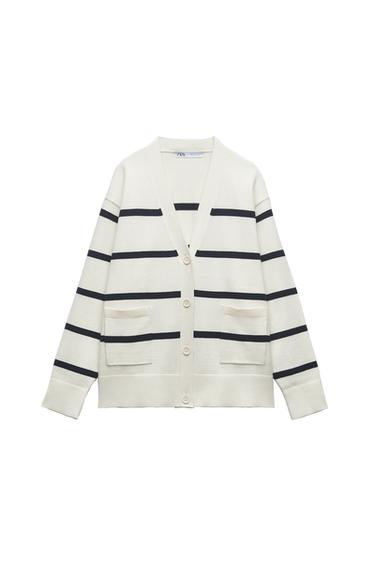 V-NECK KNIT CARDIGAN