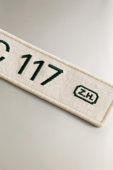 BAC 117 RUE DU BAC CANVAS KEY RING - Ecru by Zara - Image 3
