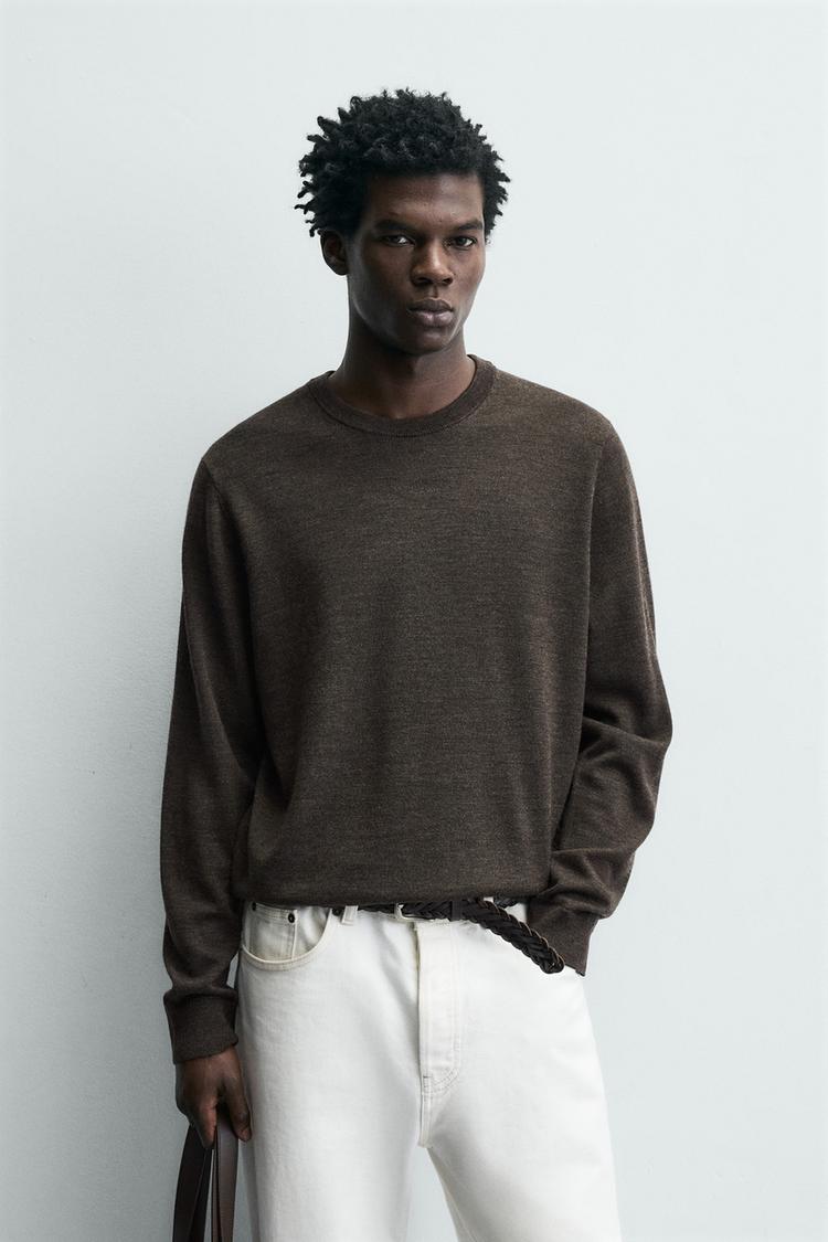 ZARA REGULAR FIT WOOL JUMPER