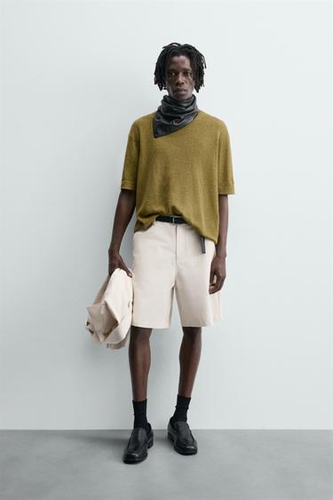JERSEY 100% LINO - Oliva de Zara - Imagen 0