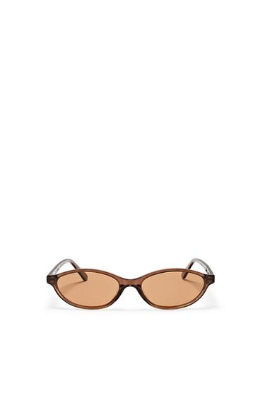 Lunettes de soleil ovales - Caramel de Zara