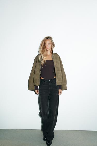 SOFT POLYAMIDE BODYSUIT - Chocolate by Zara