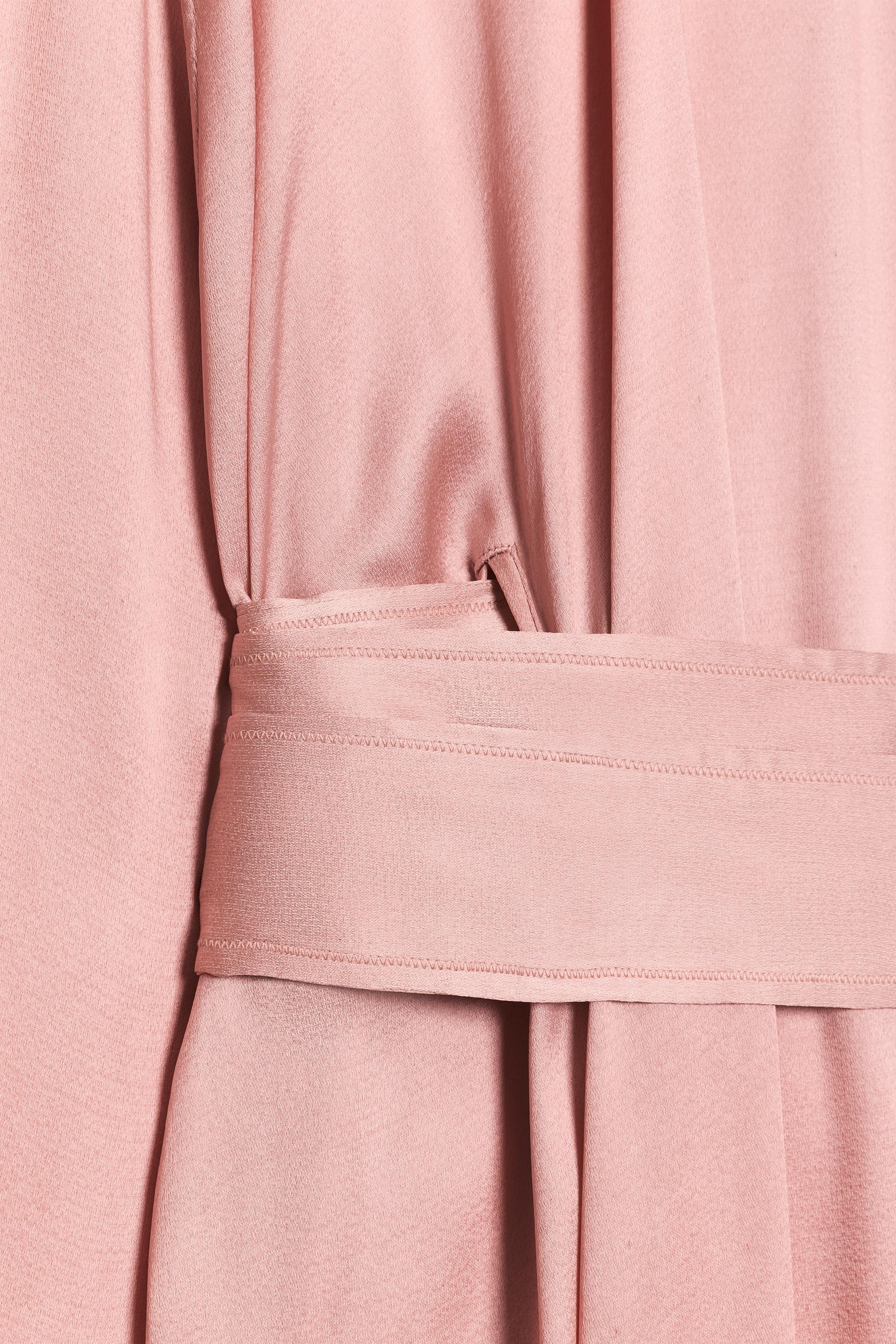 SOSHIOTSUKI X ZARA サテンベルトワンピース - ピンク | ZARA Japan / 日本