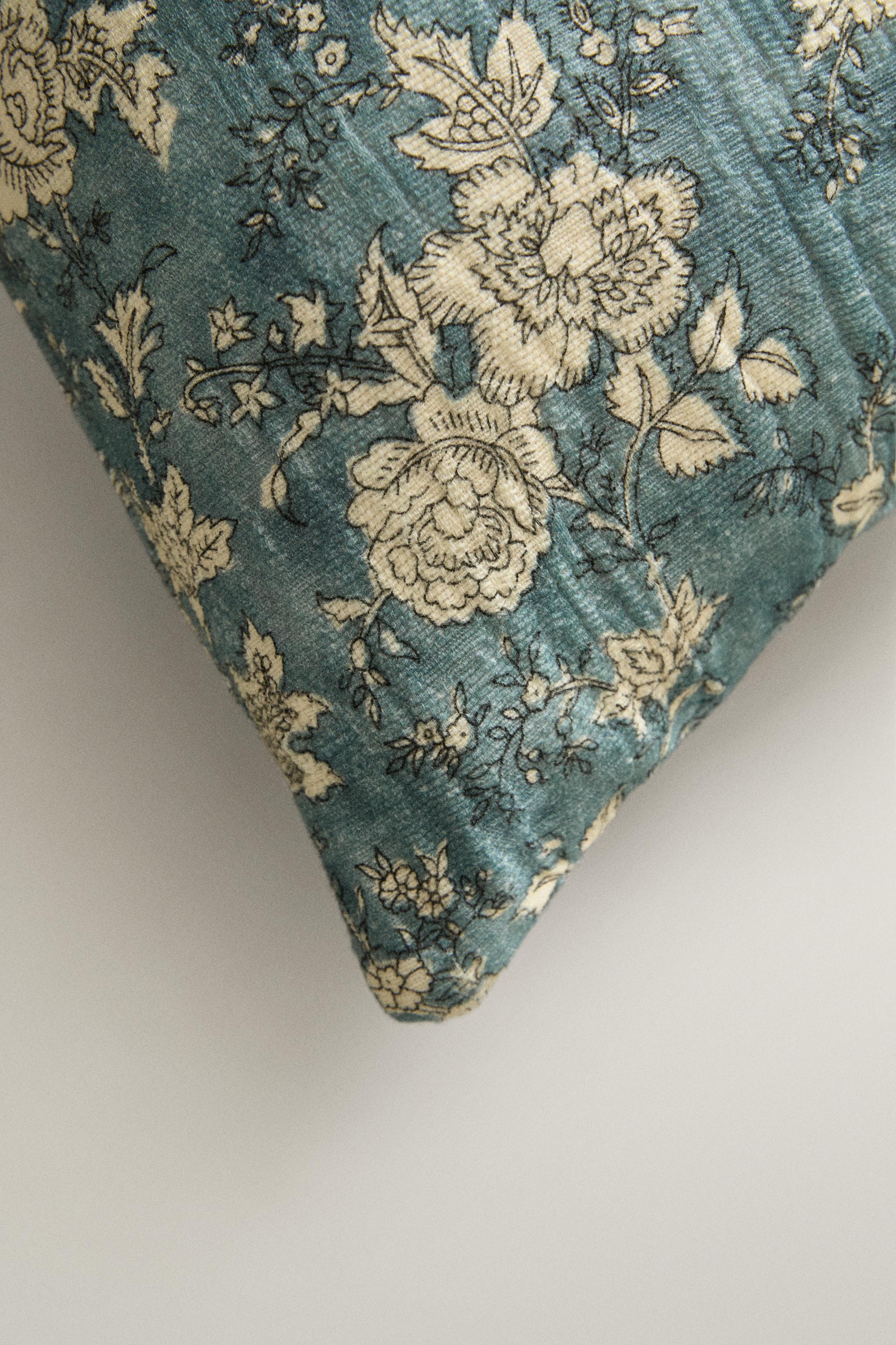 HOUSSE DE COUSSIN FLORALE