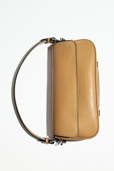 SAC BANDOULIÈRE DOUBLE ANSE - Marron foncé de Zara
