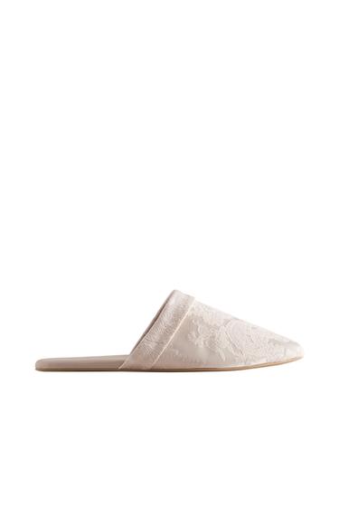 DAMASK MULE SLIPPERS - Pink by Zara