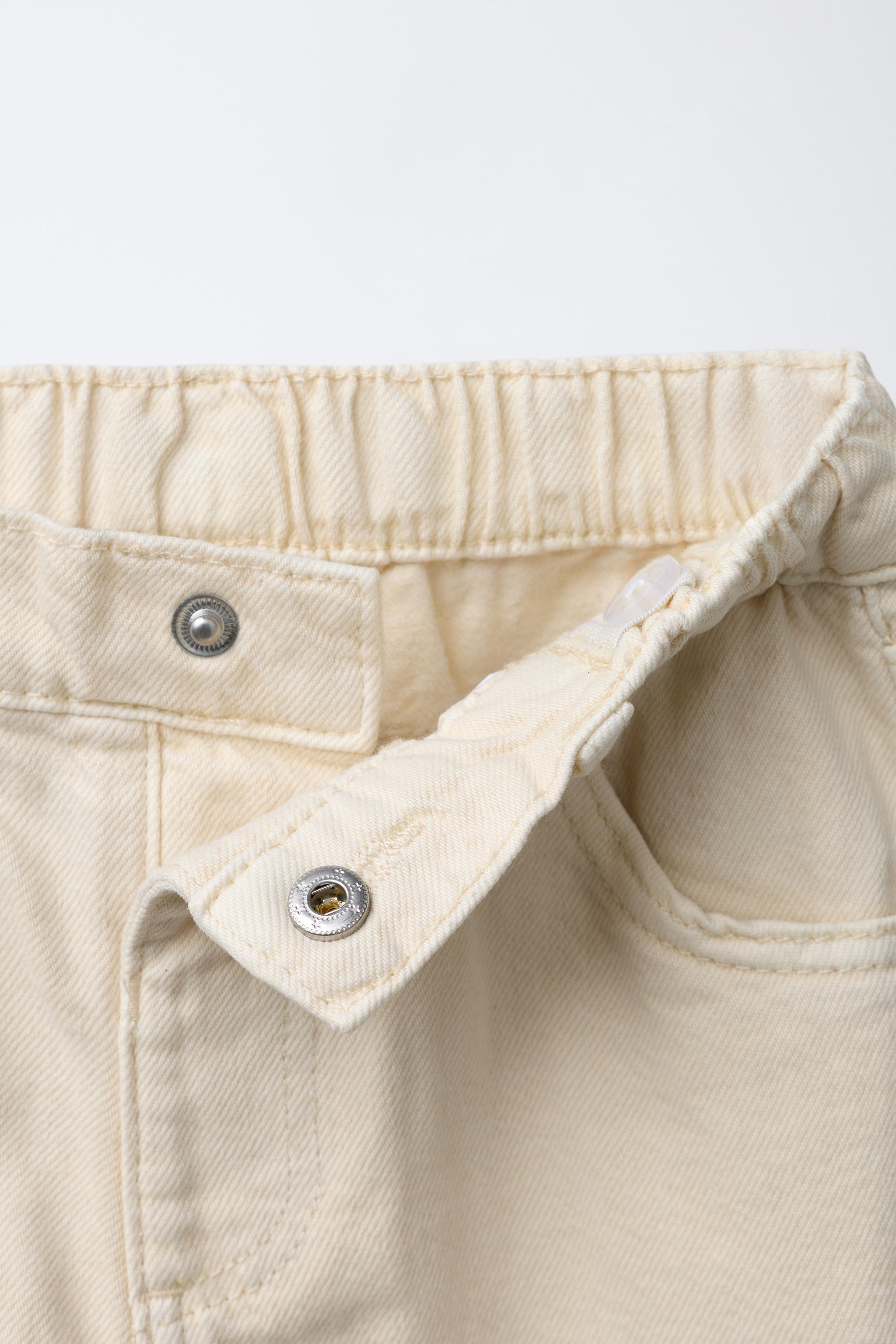 TOY STORY © DISNEY PIXAR EMBROIDERED BAGGY TWILL PANTS - Ecru