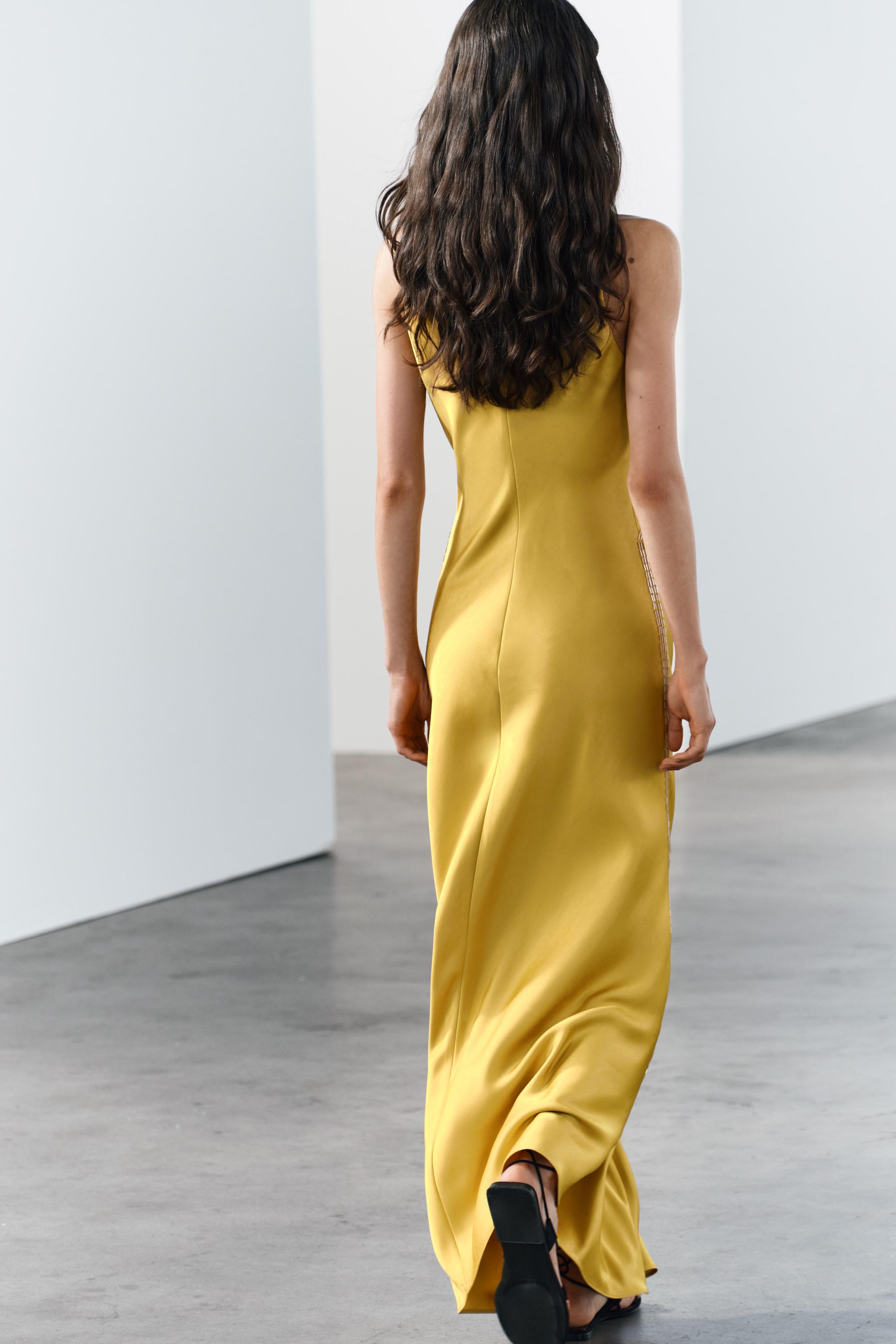 SATIN SLIP DRESS ZW COLLECTION