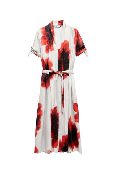 PRINTED SHIRT DRESS ZW COLLECTION