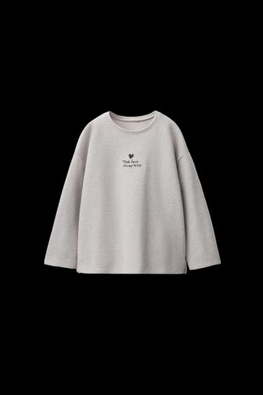 CAMISETA SOFT TOUCH BORDADO - Arena / Vigoré de Zara - Imagen 0